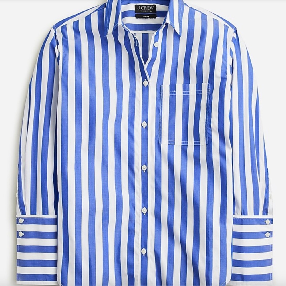 J.Crew Garçon classic shirt in stripe cotton poplin